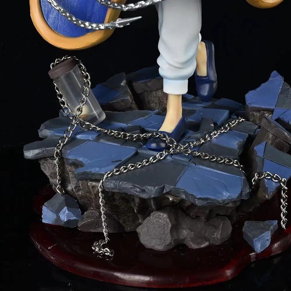 Kurapika Figure, Fighting Kurapika Anime Figures 33cm/12.9inch Handmade PVC Cartoon Manga Game Character Model Decoration Craft Gift