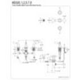 thumbnail image 2 of Kingston Brass KB321 Magellan Bidet Faucet with Lever Handles & Brass Pop-Up, Polished Chrome, 2 of 2