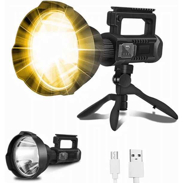 Lámpara 10000 Lumens Recargable Larga Distancia 1000 Metros Malubero (No lo pongas directamente en el agua