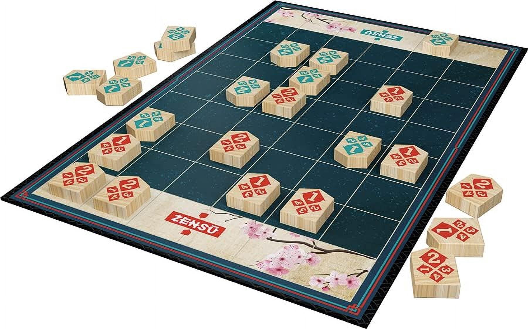 Zensu - The Wooden Board Game That is Easy to Learn but Hard to Master - for 2 Players Ages 8 and up