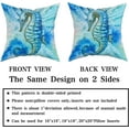 thumbnail image 4 of GZHJMY Summer Ocean Theme Pillow Covers 18 x 18 Inch, Marine Life Pillowcase Set of 2 for Couch Sofa Living Room Patio Summer Home Decor, 4 of 7