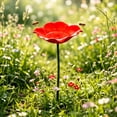 thumbnail image 6 of Flower Shaped Pollinator Waterer Feeder With Metal Stake Outdoor Garden Decor Butterfly Hummingbird Feeder For Yard Backyard Patio Insect Waterer, 6 of 6