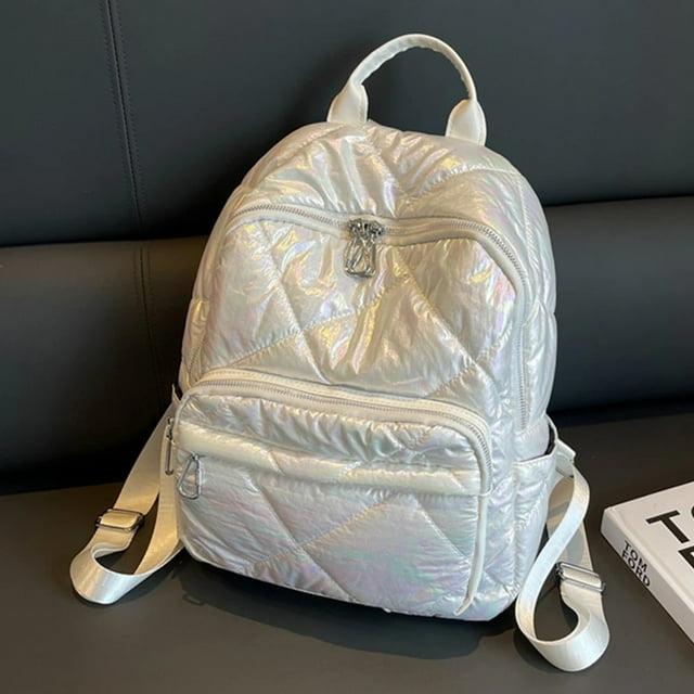 Women Backpack Stadium Handbag Quilted Embroidered Fashion Knapsack Cute Cotton Padded Backpack Camping Supplies Causal Backpack