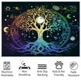 thumbnail image 5 of Washable Area Rug, Dream Tree Of Life Print Accent Floor Carpet For Dining Room Office Home, Colorful Soft Low-Pile Non-Slip Rugs For Living Bedroom Rug, 5 of 6