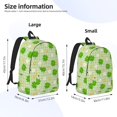 thumbnail image 5 of Geaub st patrick's day11 durable canvas backpack: stylish, lightweight, and spacious with adjustable straps, 5 of 7