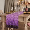 thumbnail image 2 of Table Runners 90 Inches Long Dress Scarves, Purple Geometric Farmhouse Coffee/Dining/Kitchen Table Runner for Living Room, Ombre Modern Abstract Art 13x90 Inch, 2 of 9