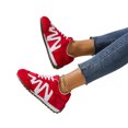thumbnail image 5 of Domzle Women's Classic Retro Casual Fashion Sneaker | Anit-Slip | Trendy Stylish | Casual Comfortable| Running Walking Shoes Red, 5 of 8