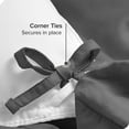 thumbnail image 5 of Bare Home Organic Cotton Duvet Cover Set, 300 Thread Count, Percale Weave, King/Cal King, Gray, 5 of 5
