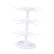 thumbnail image 2 of Soporte para llaveros, soporte para joyas, organizador colgante de pulseras de 3 niveles para Blanco, 2 of 9