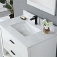 thumbnail image 5 of Kesia 36" Single Bathroom Vanity Set in White with Aosta White Composite Stone Countertop with Mirror, 5 of 8