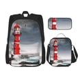 thumbnail image 1 of Balery 3d Lighthouse in the Surf Mochila Escolar 3 en 1 para Niños - Mochila Resistente con Lonchera Térmica y Estuche - Mochila Escolar para Niños y Niñas, 1 of 7