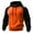Orange, variant on Pullover Hoodie for Men Classic Raglan Long Sleeve Drawstring Hooded Sweatshirt Kangaroo Pocket Casual Athletic Style Black L