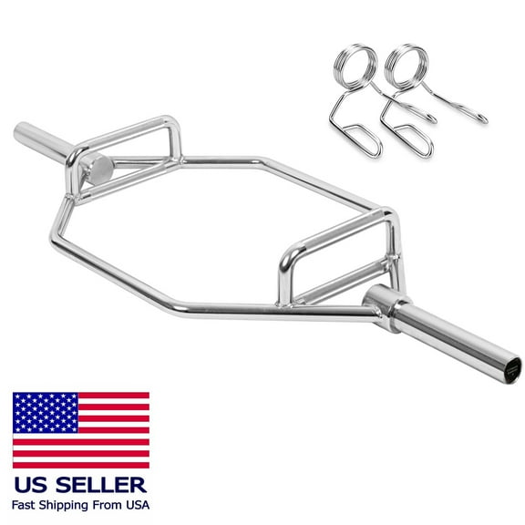 Commercial Grade Hex Trap Barbell, Up to 1000 lbs Weight Capacity