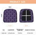 thumbnail image 3 of Purple Gothic Bat Pattern Seat Covers for Dining Room Chairs Set Of 4,Stretch Printed Washable Chair Seat Cover with Elastic Ties and Button,Removable Waterproof Couch Cushion Covers, 3 of 6