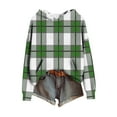 thumbnail image 4 of SCSAlgin Women Fall And Winter Printed Long Sleeve Warm Wool Pockets Hooded Sweatshirt Top, 4 of 6