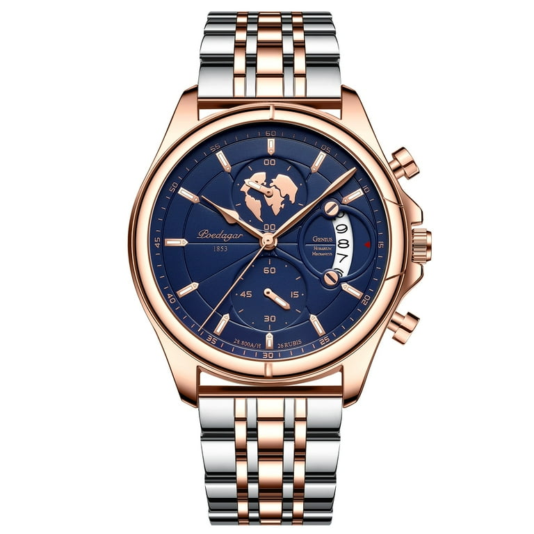 POEDAGAR Top Luxury Brand Casual Men Watch Chronograph Waterproof
