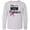 AC-Heather Grey, variant on Inktastic Breast Cancer Awareness My Mom is a Fighter Long Sleeve Youth T-Shirt