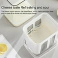 thumbnail image 2 of Greek Yogurt Strainer 1100ML Fine Mesh Yogurt Filter with Clear Lid Compact Cheese Yogurt Whey Separator Food Grade Yogurt Parfait Strainer for Making Thick Greek Yogurt Coffee Juice, 2 of 8