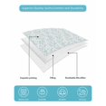 thumbnail image 5 of Aqua Spring Floral Queen Size Down Alternative Comforter, Lightweight Comforter Quilt Bedding Set with Pillow Shams Summer Botanical Watercolor All Seasons Bed Comforter Duvet Insert 90"x96", 5 of 7