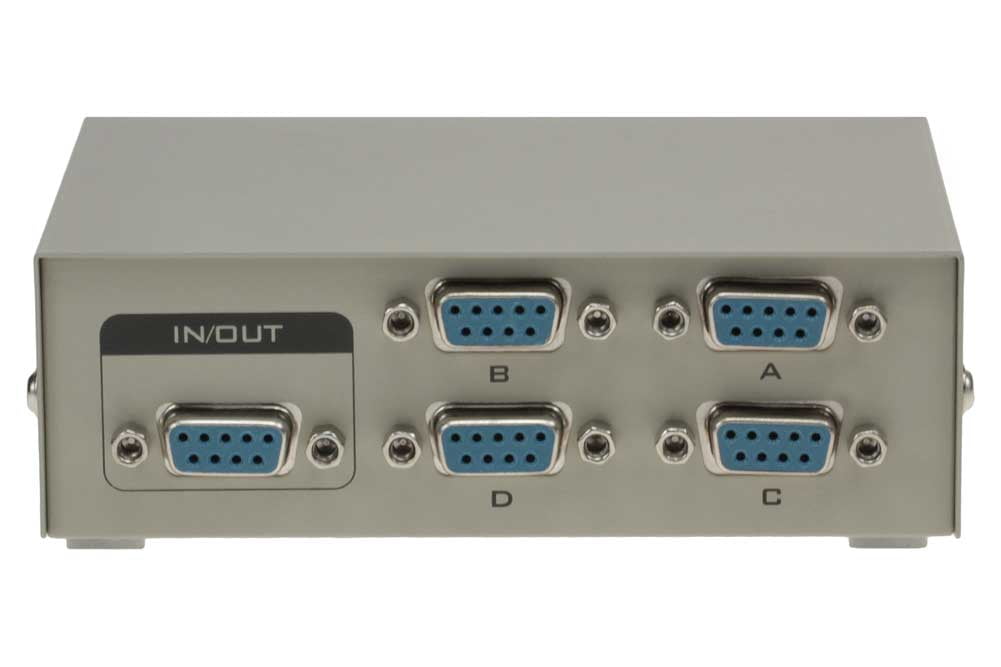 SF Cable 4Way DB9 Female ABCD Serial or EGA Monitor Switch Box