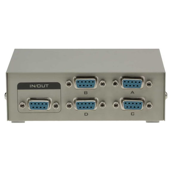 SF Cable 4-Way DB9 Female ABCD Serial or EGA Monitor Switch Box