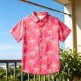 thumbnail image 2 of Boys Short Sleeve Printed Shirt, Casual Button Down Collared Top for School 3-13 Years, 2 of 4
