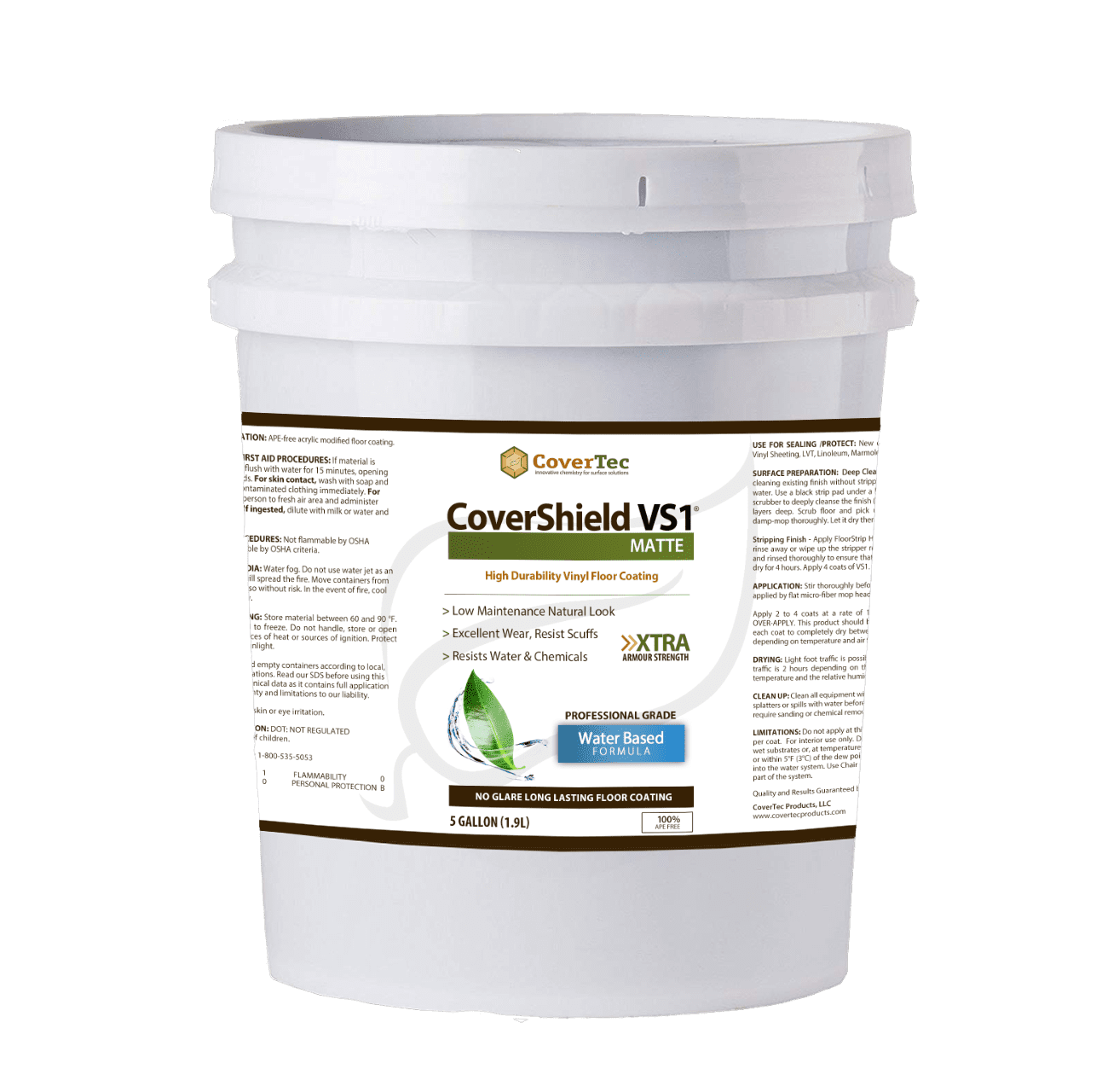 CoverShield VS1 Fast Drying 1 Part Coating Matte (5Gal)