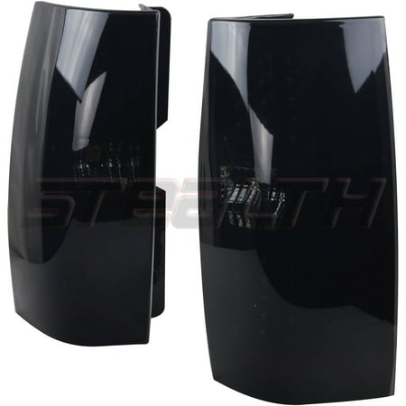 Chevy Tahoe Tail Lamp - Tail Light For 07-13 Chevy Tahoe Black/Smoke Lens, Pair