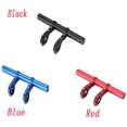 thumbnail image 2 of 1 x bicycle flashlight holder, handlebar, front light extension, holder, double tube, red, 2 of 7