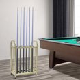 thumbnail image 2 of ToppiJoy  Adjustable Floor Stand Pool Stick Holder Double-Tier Vertical Pool Cue Racks for Bar, Billiard Room, Game Room, Club and Gym (Gold, 12 Holes), 2 of 22
