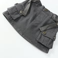 thumbnail image 5 of GYRATEDREAM Girls Cargo Skirt Cotton Elastic High Waist Short Mini Skirt with Pockets, 4-5 Years, 5 of 9