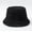 black, variant on Autumn Winter Lamb Wool Women Bucket Hat Solid Color Fishermans Hats for Ladies Keep Warm Casual Cap Female Flat Top Hat