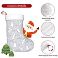 thumbnail image 5 of Salouo Fun Rabbit Print Christmas Stockings,Large Xmas Stocking Set of 1 Holiday and Farmhouse Stocking for Christmas Holiday Party Decoration(17.7*11 Inch), 5 of 7
