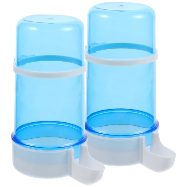 MasteelfCA 2Pcs Small Pet Automatic Feeder Hamster Rabbits Drinking Bowl Pets Water Dispenser Feeder Self-Dispensing Pet Supplies (Random Color)