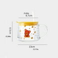 thumbnail image 2 of Wosthever Bonita taza de agua portátil con diseño de animales, repuesto para niños, taza de paja para desayuno, leche, dormitorio, café, bebida Utensilios de cocina Wosthever HA082033-03, 2 of 6