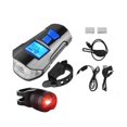 thumbnail image 1 of HSHDLDF USB Rechargeable Bicycle Light Set with Horn, Night Cycling Odometer, Super Bright Front Light and Tail Light, Waterproof Led Bicycle Safety Light Suitable for All Mountain and Road Bikes, 1 of 1