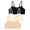 Black/Blushed/Ivory, variant on Ultra-Comfy Seamless Bralette for Girls–Buttery Soft Ribbed & Jacquard,No Padding – Effortless Comfort & Style