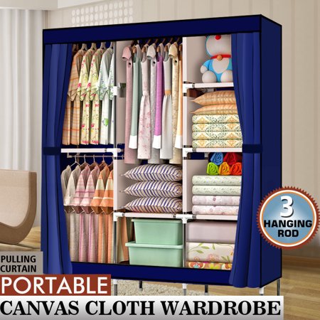 Ktaxon 71 Portable Fabric Clothes Storage Closet Organizer Shelf Ktaxon 71 Portable Fabric Clothes Storage Closet Organizer Shelf Wardrobe Rack Shelves Navyblue Com