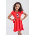 thumbnail image 2 of Disney Minnie Mouse Little Girls Skater Dresses and Scrunchie Little Kid to Big Kid, 2 of 5