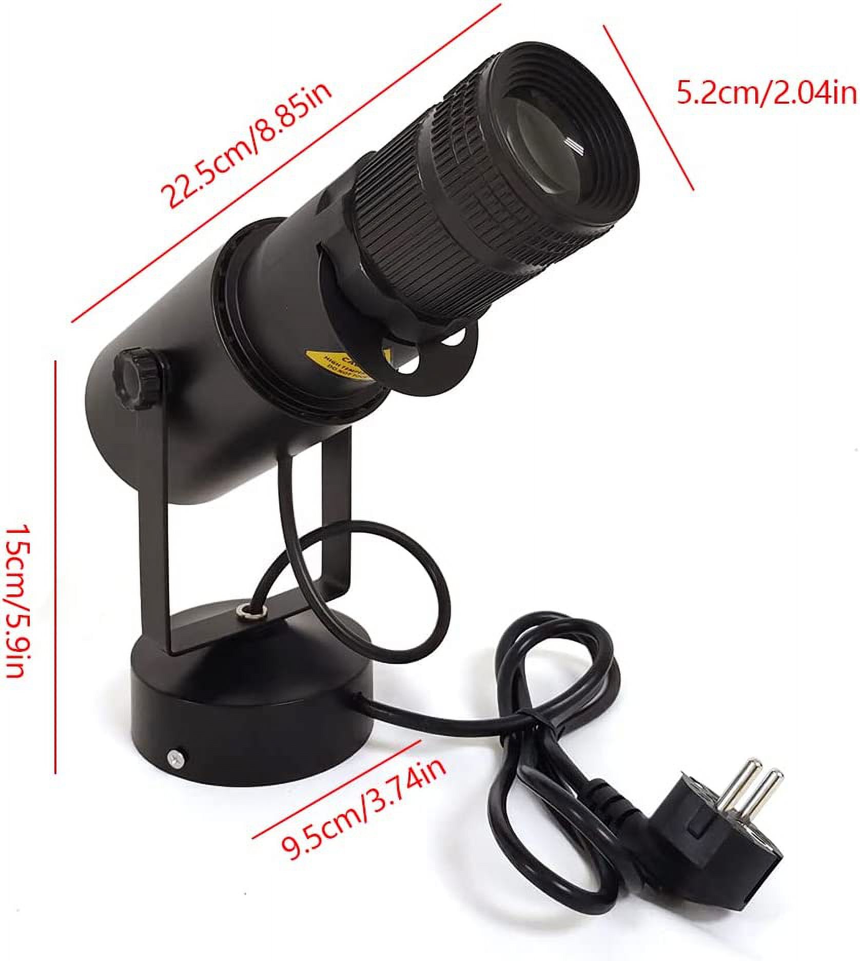 Fichiouy LED Spot Light 4 Apertures White Beam Stage DJ Disco Party Lamp Adjustable 15W