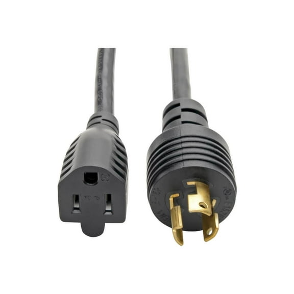 Tripp Lite Model P025-001 1 Foot Heavy-Duty Power Adapter Cord, 15A, 14AWG (NEMA 5-15R to L5-15P)