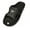 BLACK, variant on 0122 Men's Rubber Sandal Slipper Comfortable Shower Beach Shoe Slip On Flip Flop