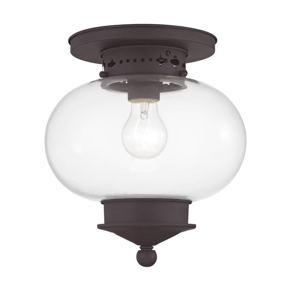 Livex Lighting Harbor Ceiling Mount in Bronze