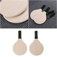 thumbnail image 2 of Beach Badminton Set Bamboo Construction 1 Pair 13 x 7.5 x 0.4In, 2 of 4