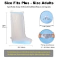 thumbnail image 2 of Funda impermeable para piernas moldeadas VerdGath, extra ancha, para ducha, 2 of 8