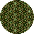 thumbnail image 1 of Ahgly Company Indoor Round Patterned Midnight Gray Area Rugs, 6' Round, 1 of 6