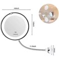 thumbnail image 2 of 10x Illuminated Makeup Mirror, Bathroom Vanity Mirror with Strong Suction Cup and 360 Adjustable, 2 of 4