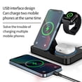 thumbnail image 4 of Cargador inalámbrico 4 en 1 para iPhone 14, 13, X, Samsung, Apple Watch, Airpods, iWatch, estación de carga rápida plegable, 4 of 4