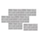 thumbnail image 1 of Pegatinas de azulejos parciales de pared para cocina de casa con patrón de ladrillo gris estilo mediterráneo autoadhesivas, 1 of 5