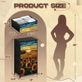 thumbnail image 3 of Dresser for Bedroom with 4 Storage Drawers Sunflower Field Sunrise Vibrant Colors Scenic Sky Dressers Chest of Drawers Steel Framed Fabric Closet Organizers for Dorm Entryway, 3 of 8